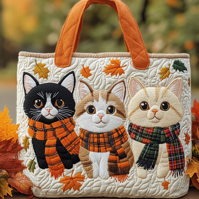 Handgemachte Tasche – Herbstkatzen