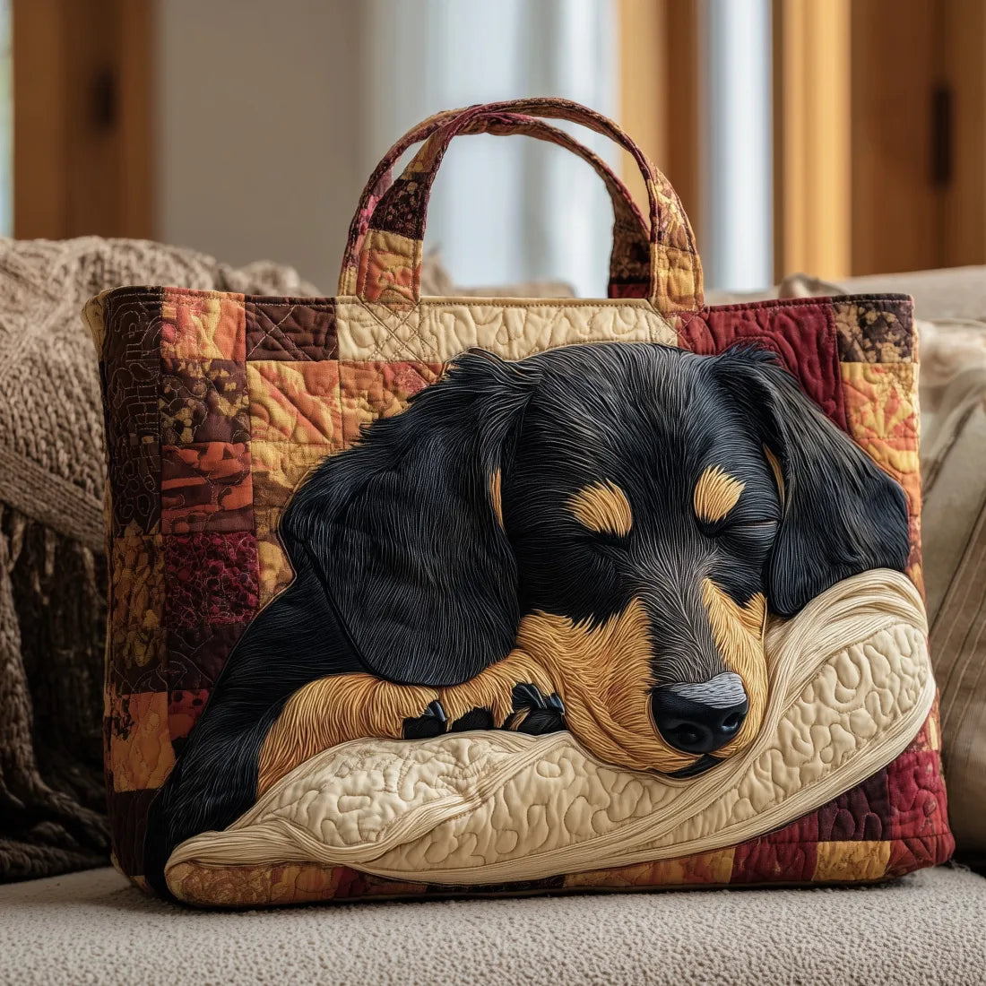 Handgemachte Tasche – Dackel