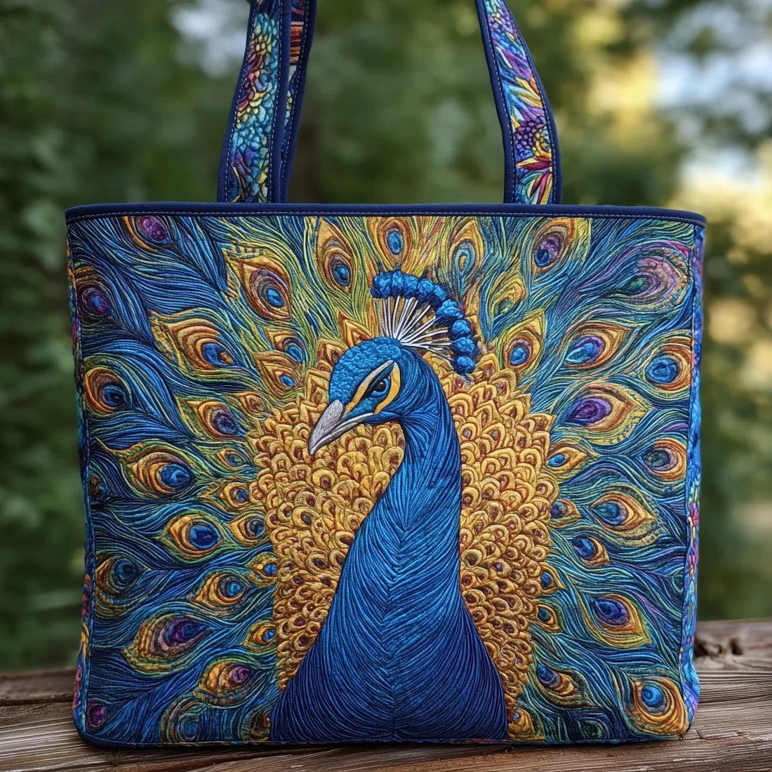 Handgemachte Tasche – Königlicher Pfau