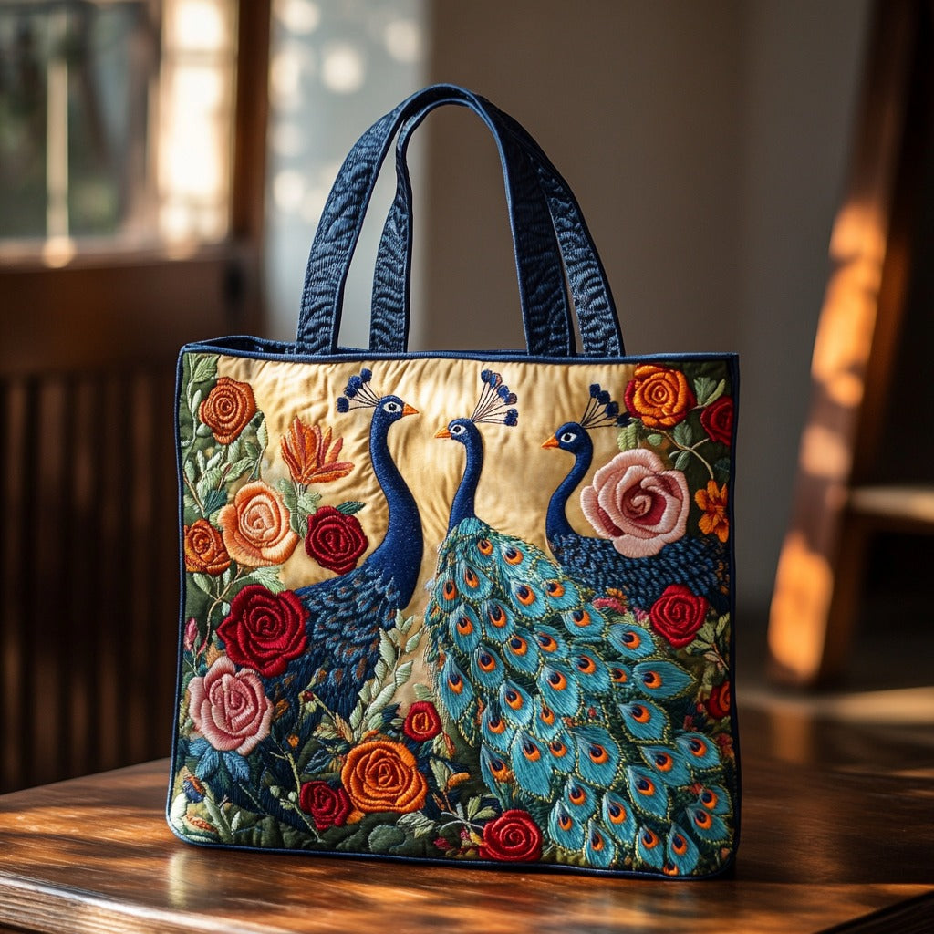 Handgemachte Tasche – Schöne Pfauen