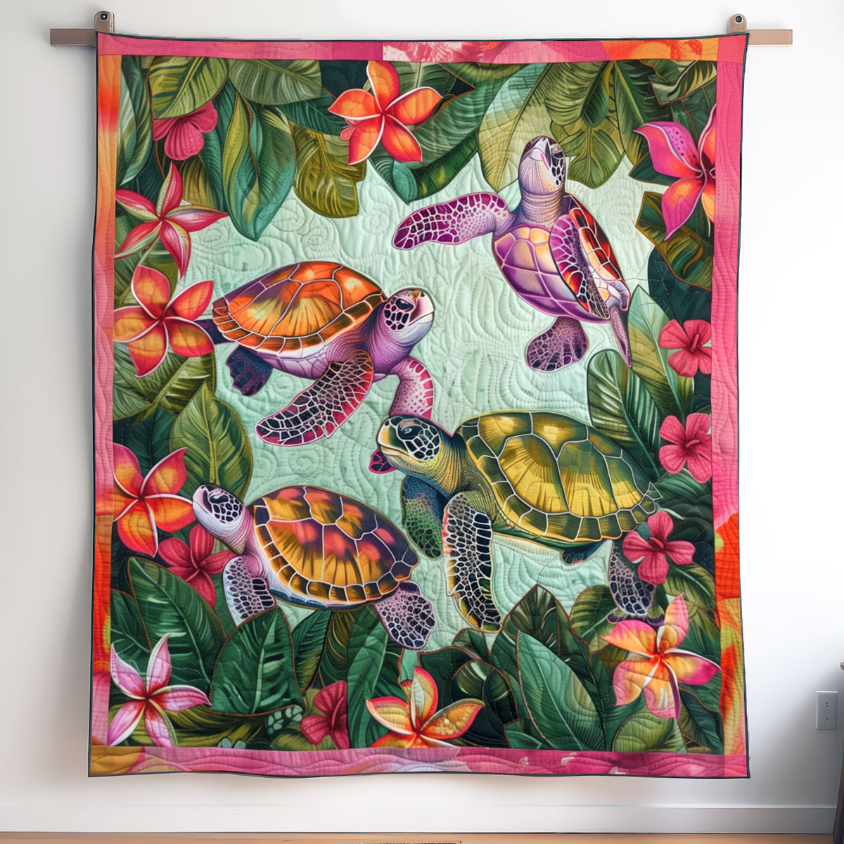 Meeresschildkröten Kunst Wandbehang