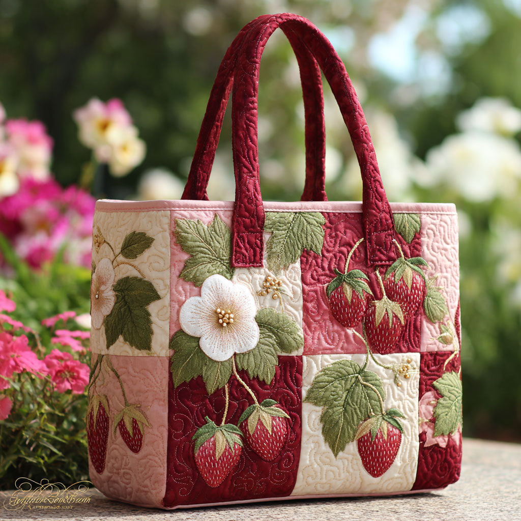 Handgemachte Tasche – Süsse Erdbeere