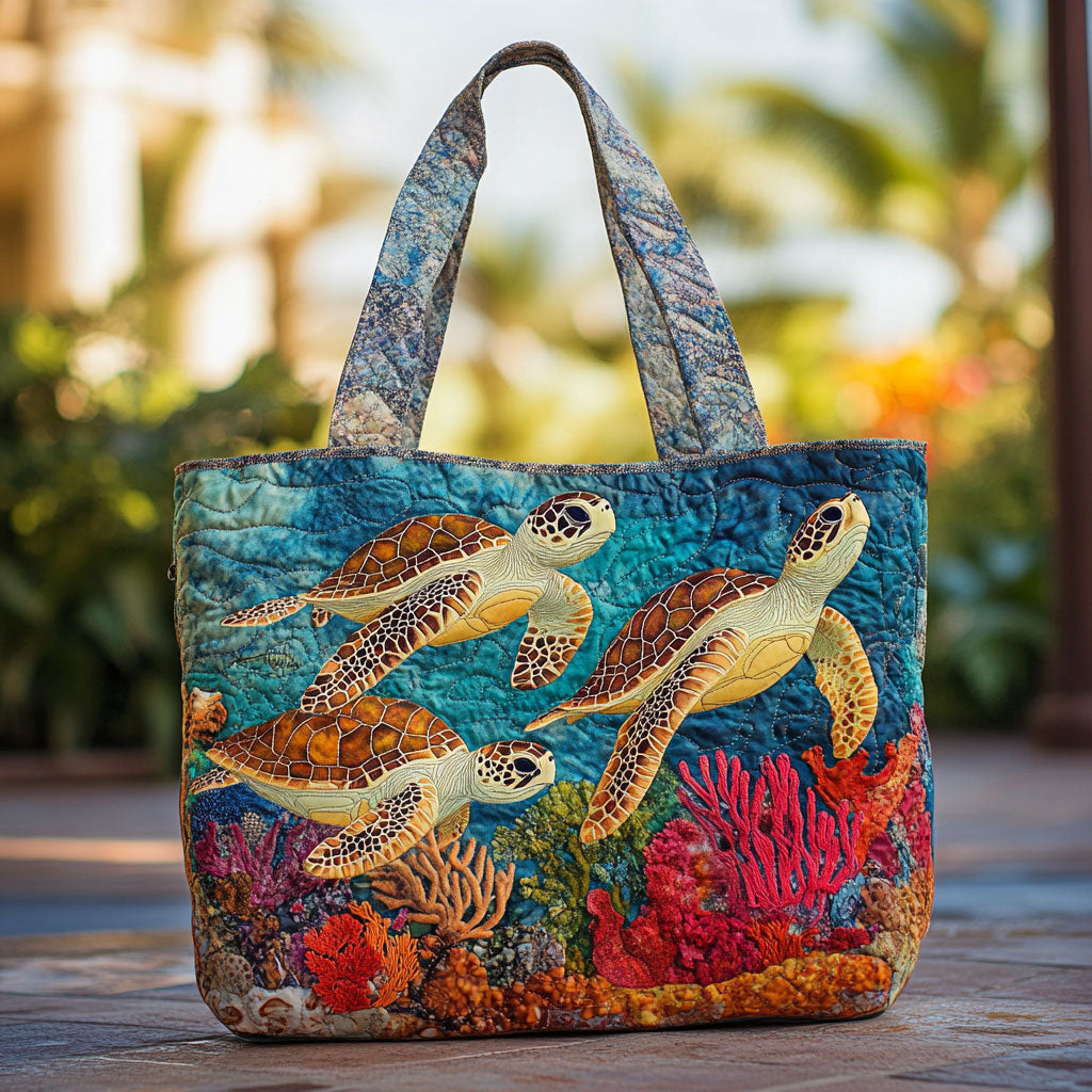 Handgemachte Tasche – Träumende Schildkröte