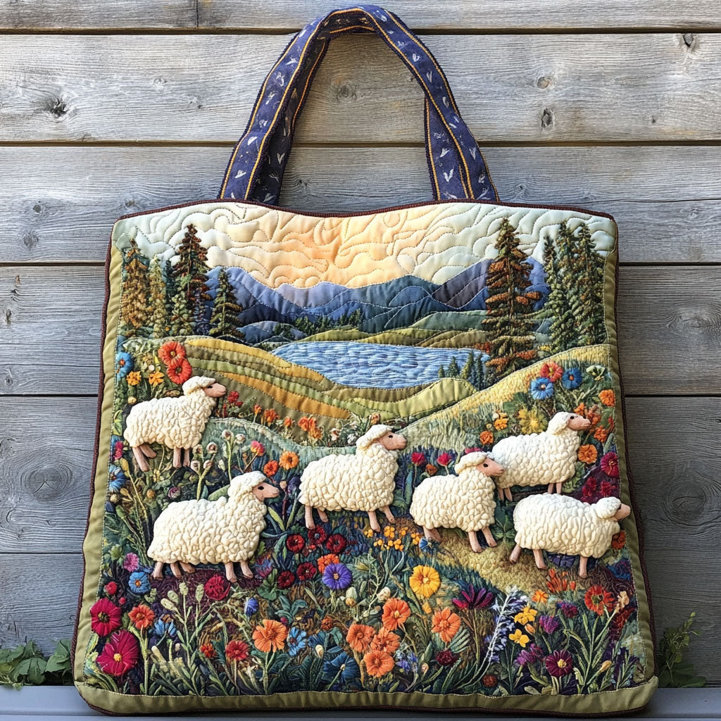 Handgemachte Tasche – Weidendes Schaf