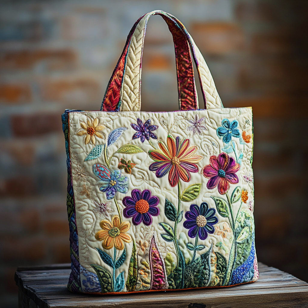 Handgemachte Tasche – Farbenfrohe Garten