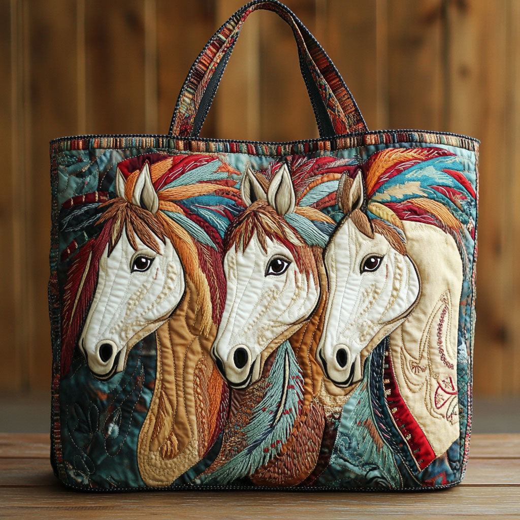 Handgemachte Tasche – Wilde Pferde