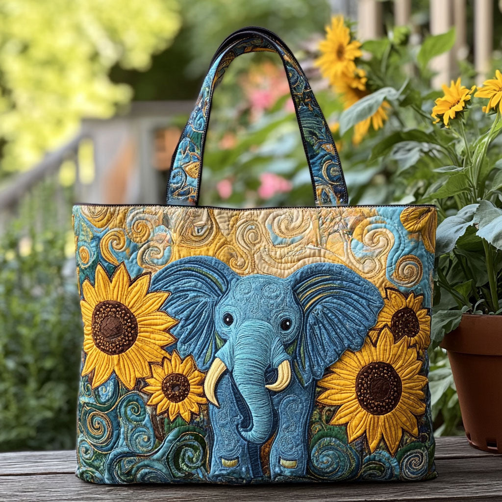 Handgemachte Tasche – Wilder Elefant in der Sonne