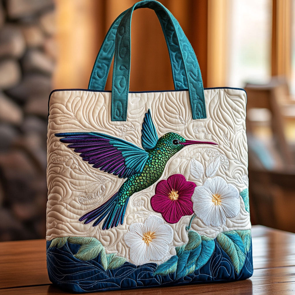 Handgemachte Tasche – Weisse Blume