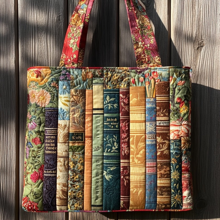 Handgemachte Tasche – Blühende Bücher