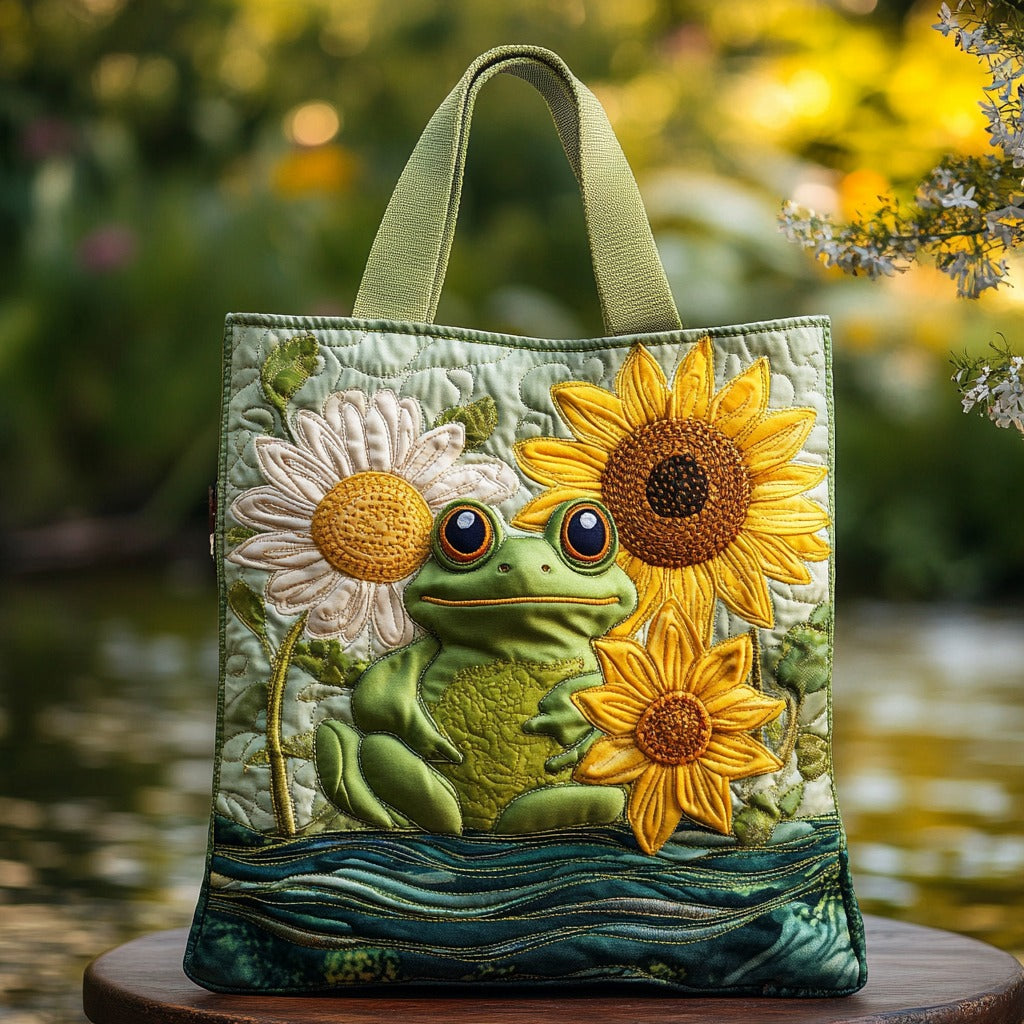 Handgemachte Tasche – Grüne Frosch