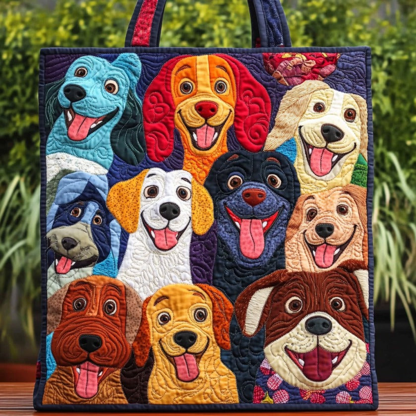 Handgemachte Tasche – Fröhliche Hunde