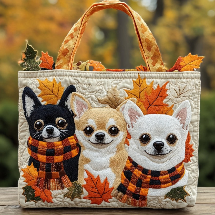 Handgemachte Tasche – Herbst Chihuahua