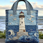 Handgemachte Tasche – Leuchtturm in Sturm