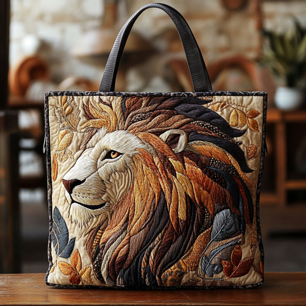 Handgemachte Tasche – Kraftvoller Löwe