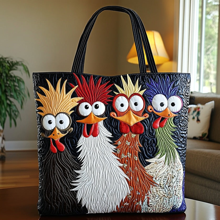 Handgemachte Tasche – Verrückte Hühner