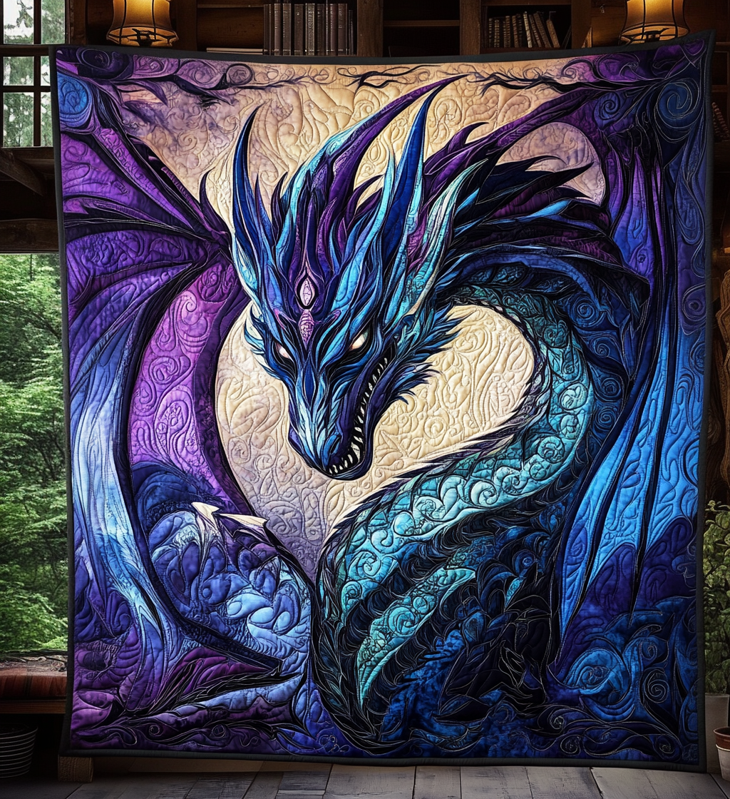 Blauer Drache Antik Decke