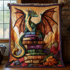 Roter Drache Herbstbücher Decke