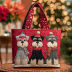 Handgemachte Tasche – Schnauzer Trio