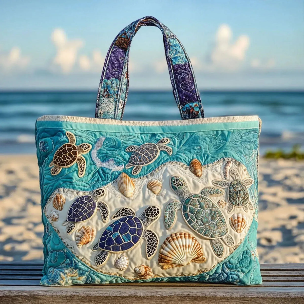 Handgemachte Tasche – Schildkröte Liebe