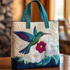 Handgemachte Tasche – Kolibri und Weisse Blume