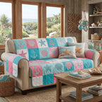 Strand Patchwork Refugium Sofaüberwurf