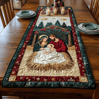 Bethlehem Krippenszene Segnung Tischläufer