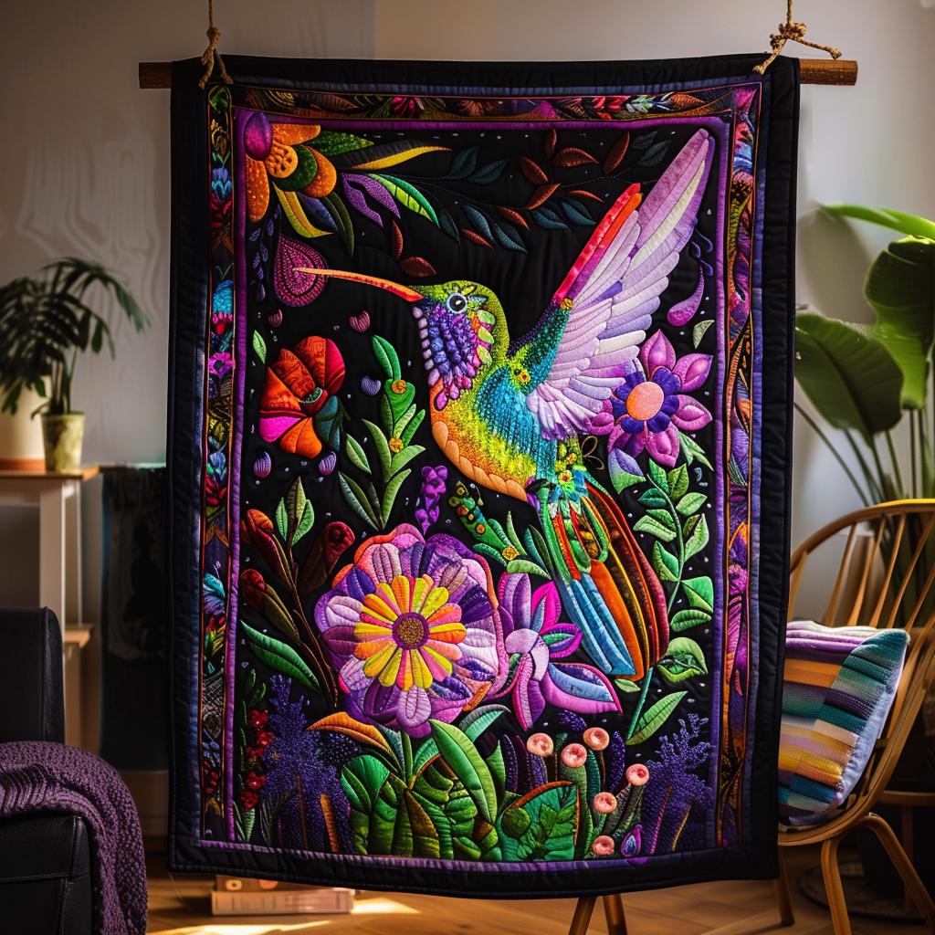 Bunter Kolibri Blütenlicht Decke