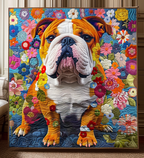 Bulldogge Blütengarten Decke