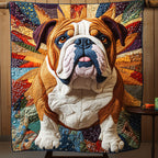 Stolze Bulldogge Sonnenstrahlen Decke