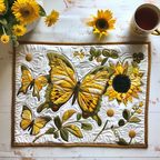 Schmetterlingstanz Sonnenblumen Untersetzer