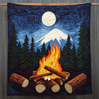 Lagerfeuer Bergnacht Decke