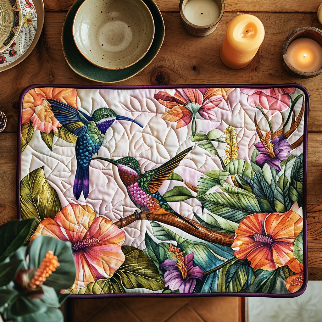 Charmanter Kolibri Blüten Untersetzer