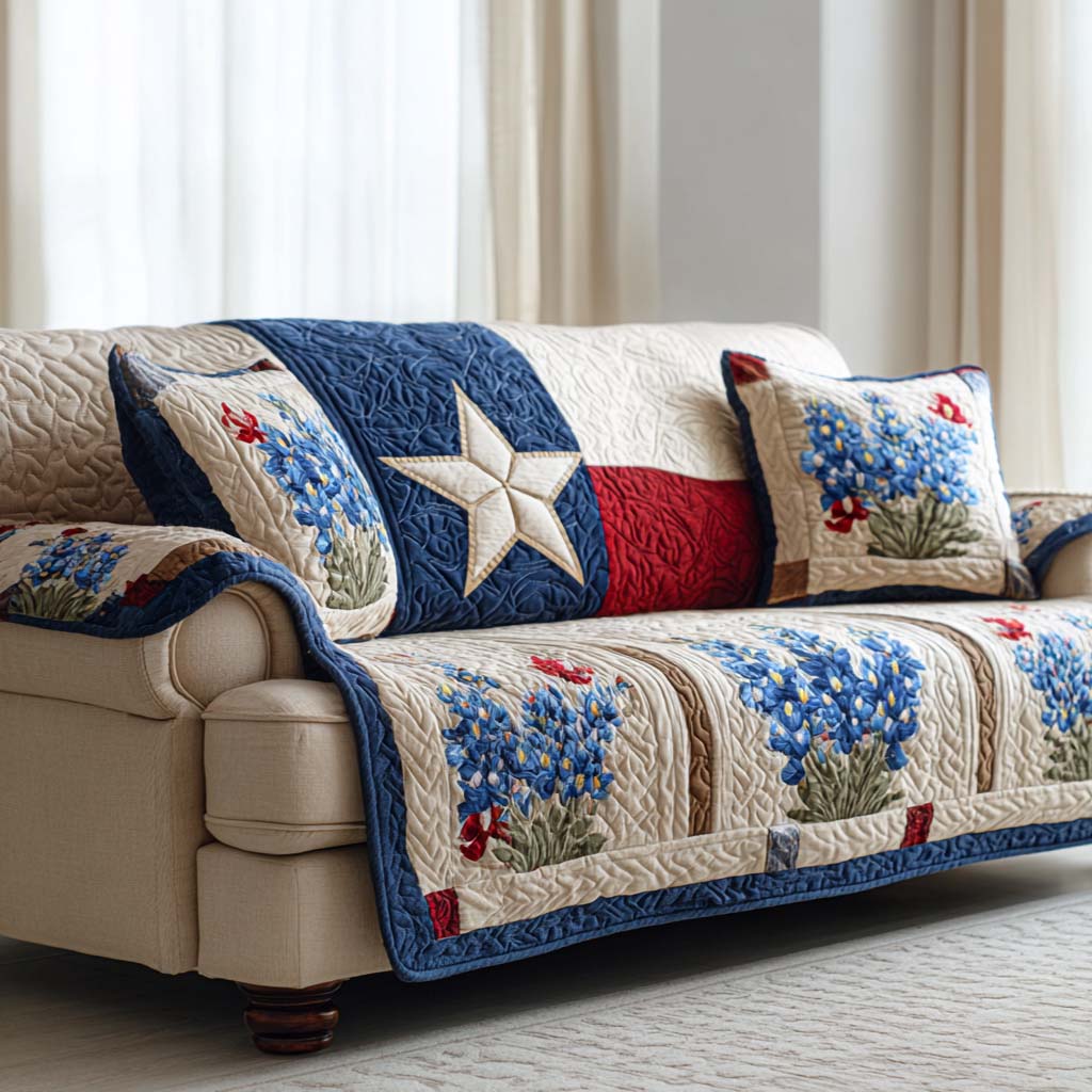 Americana Karo Patchwork Sofaüberwurf