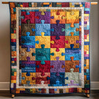 Buntes Patchwork Mosaik Decke