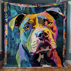 Farbenfroher Magischer Welpe Decke