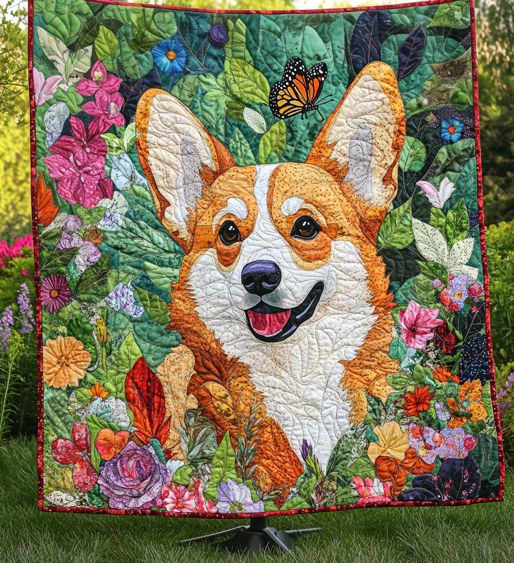 Corgi Blütenträume Decke