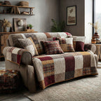 Rustikales Bauernhof Patchwork Sofaüberwurf