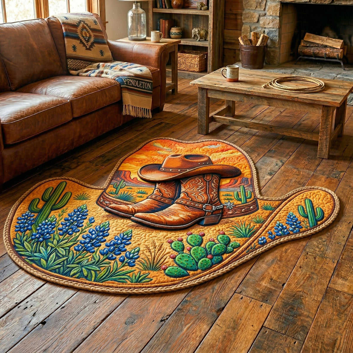 Cowboystiefel Wildwest Sonderform Decke