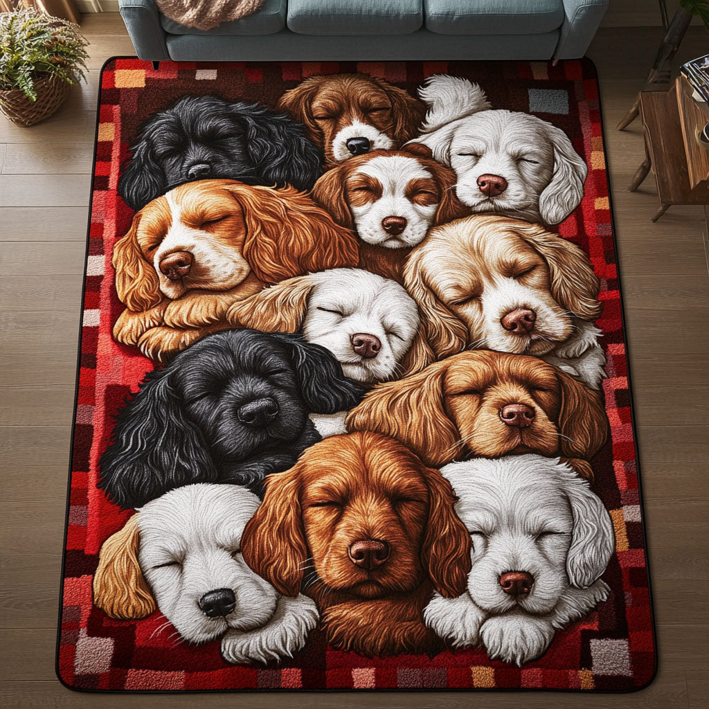 Gemütliches Spaniel Schläfchen Teppich
