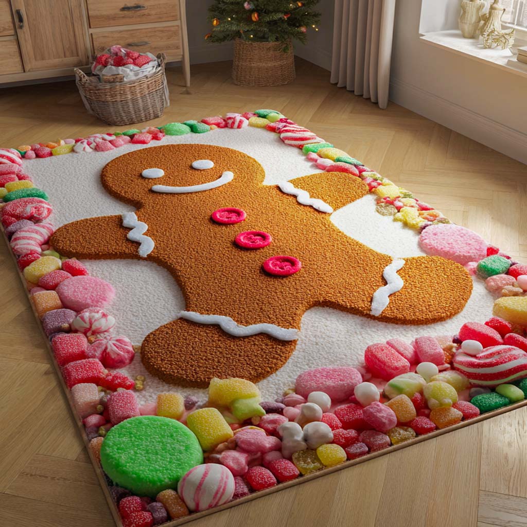 Gemütlicher Lebkuchen Komfort Teppich