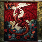 Roter Drache Herbstflamme Decke