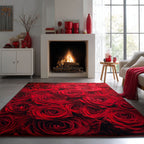 Leuchtend Rote Rosen Teppich
