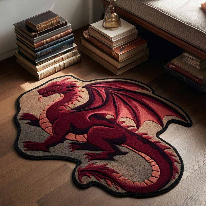 Leuchtend Roter Drache Buch Sonderform Decke