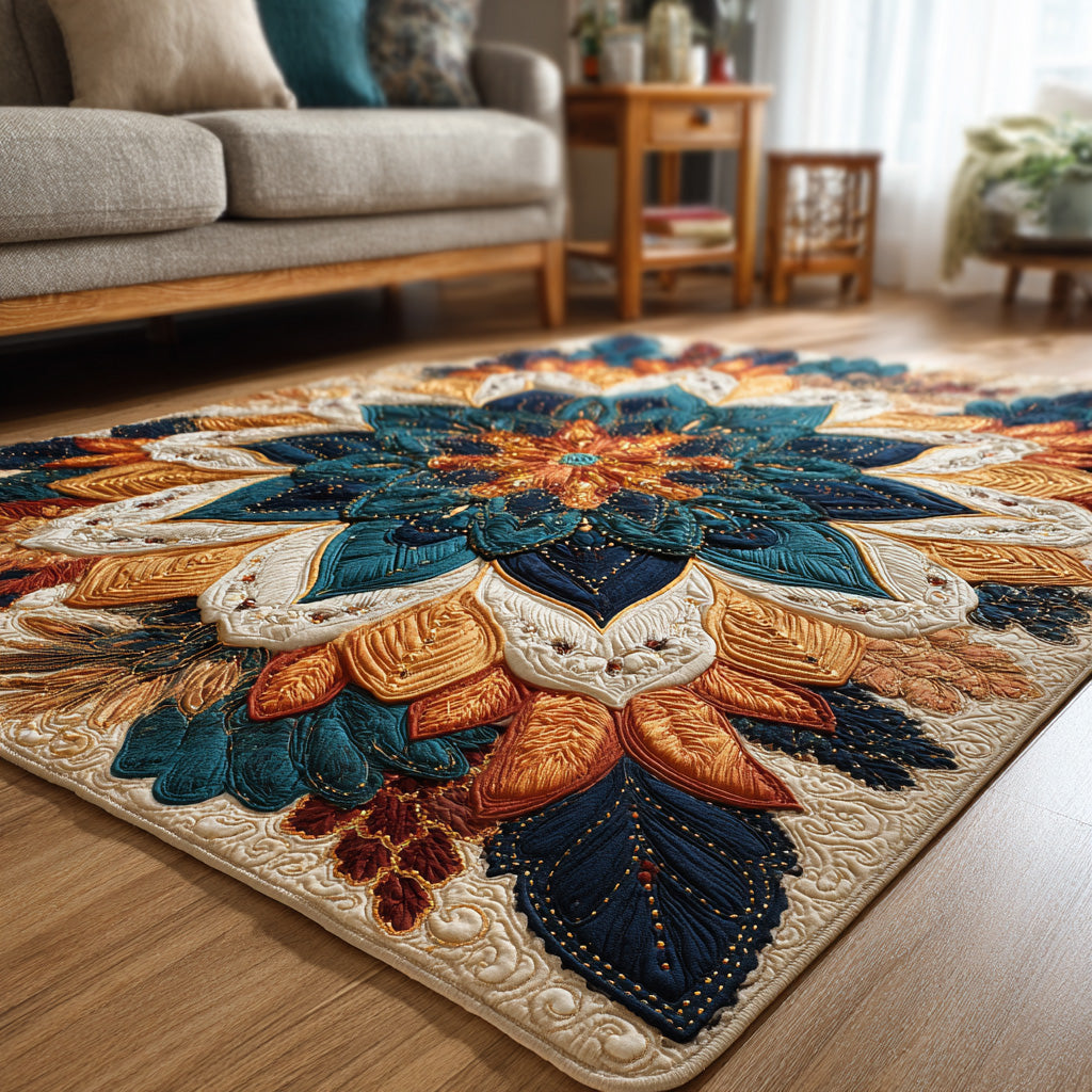 Leuchtend Roter Lotus Teppich