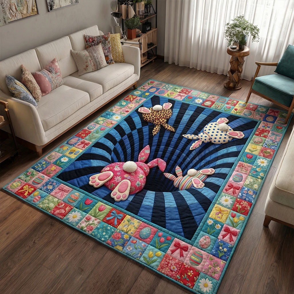 Neugieriger Hasenbau Teppich