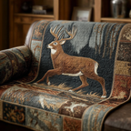 Hirsch Waldecho Sofaüberwurf