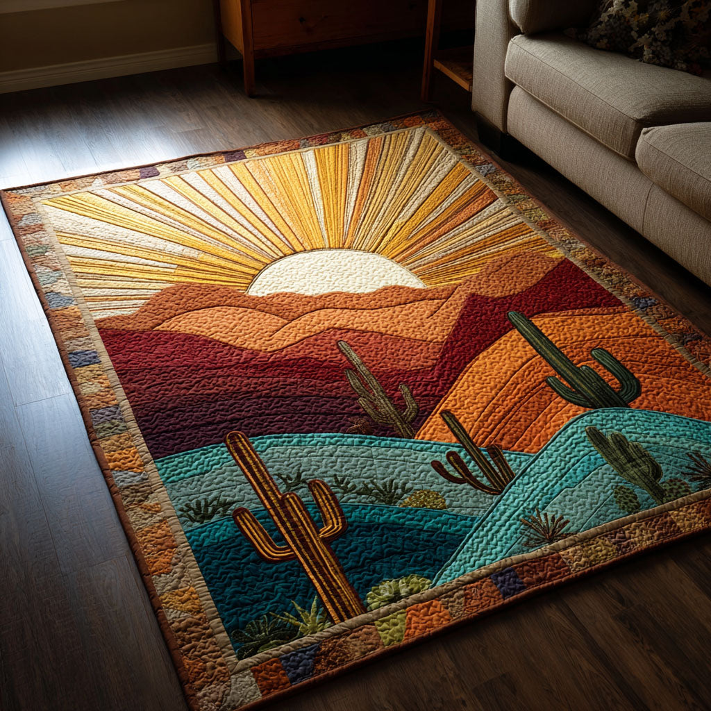Wüstenblüten Sonnenuntergang Teppich
