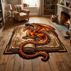 Roter Drache Buchschatz Sonderform Decke
