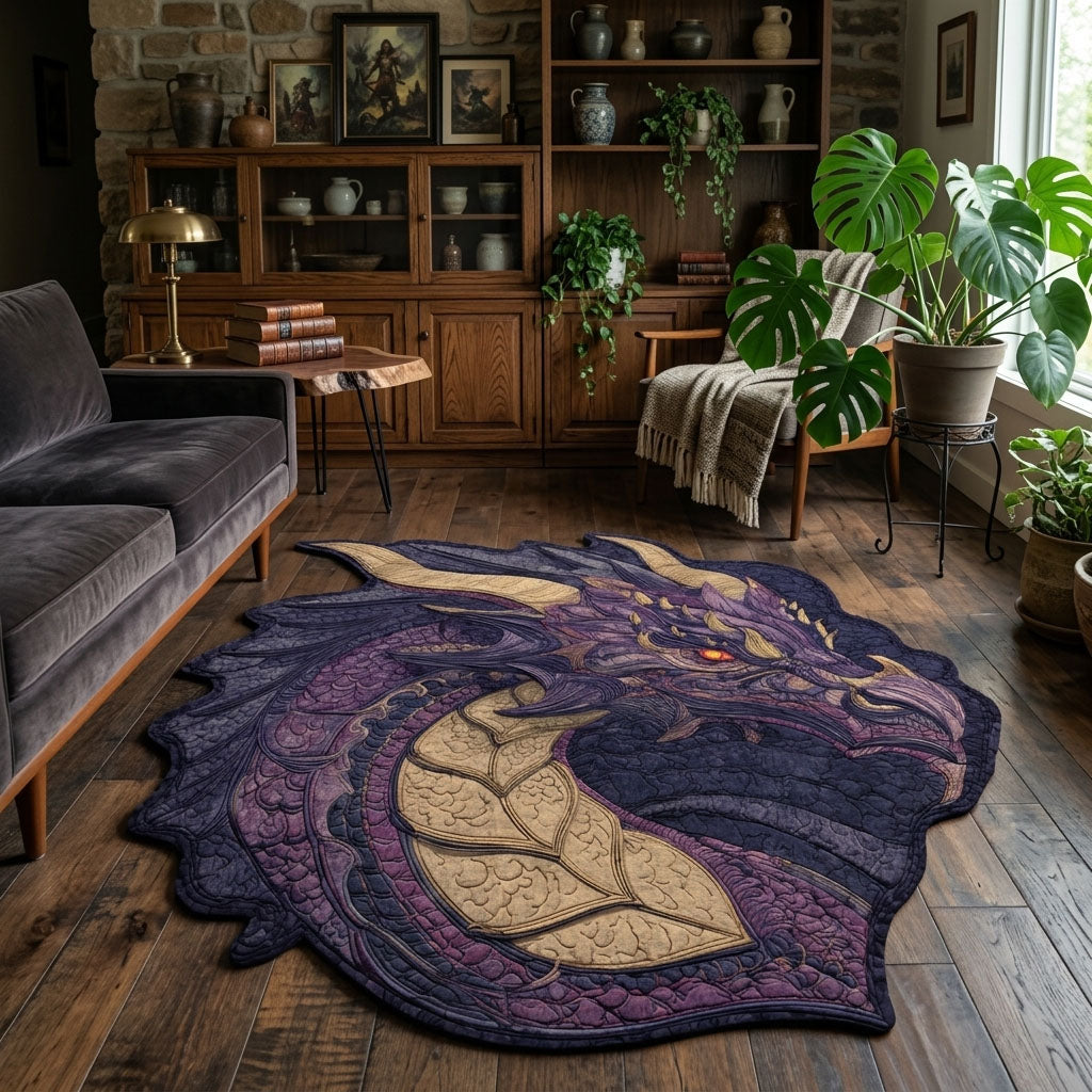 Violetter Drache Mondrefugium Sonderform Decke