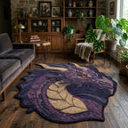 Violetter Drache Mondrefugium Sonderform Decke